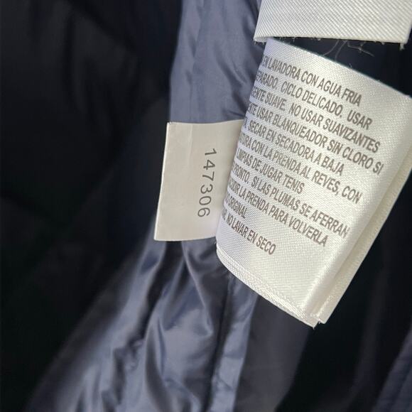 Michael Michael Kors Packable Down Coat - Size S Navy Blue - Picture 5 of 6